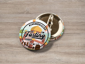 Fasting Button Badge