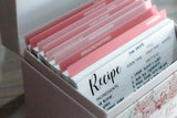 Personalized Recipe Box- Blush pink