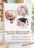 Put the effort in every day that is when Magic happens - matric study notebook