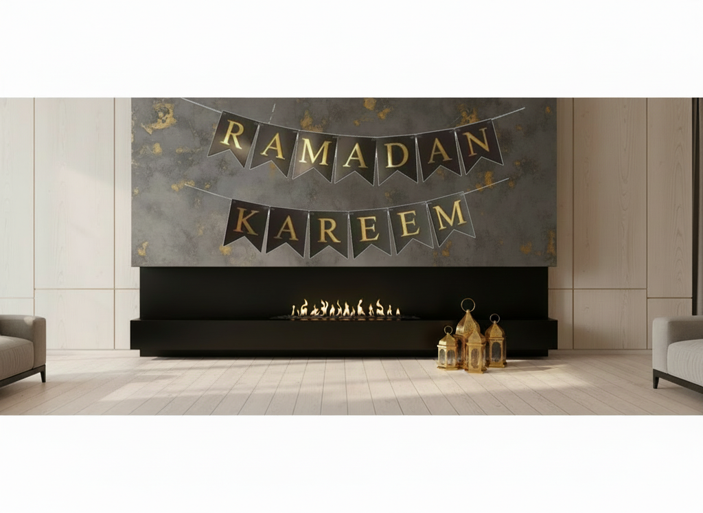 Ramadaan Gold Embossed Banner