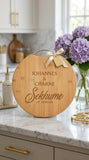 wedding wooden board