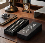Pen and pencil gift boxed set -- personalised