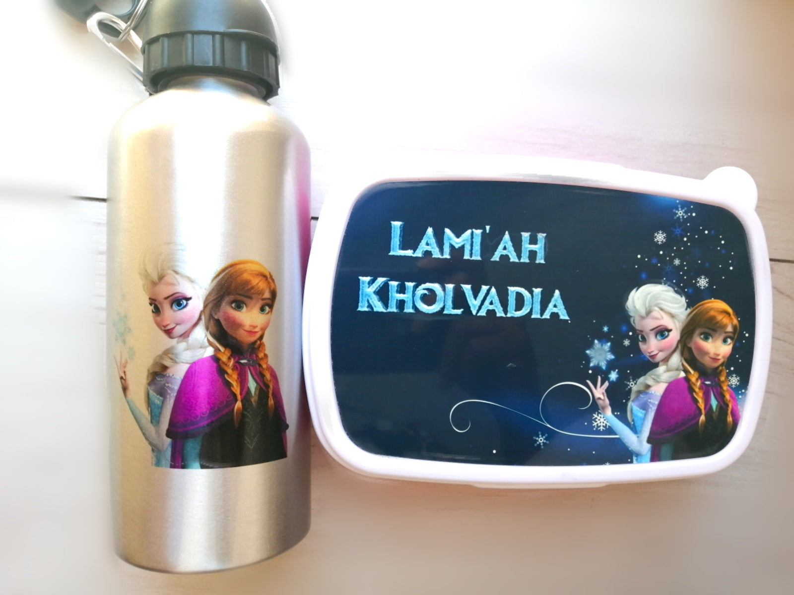 Frozen themed  personalised lunch box