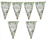 Eid Tropical Gold  Foil Triangle Banner