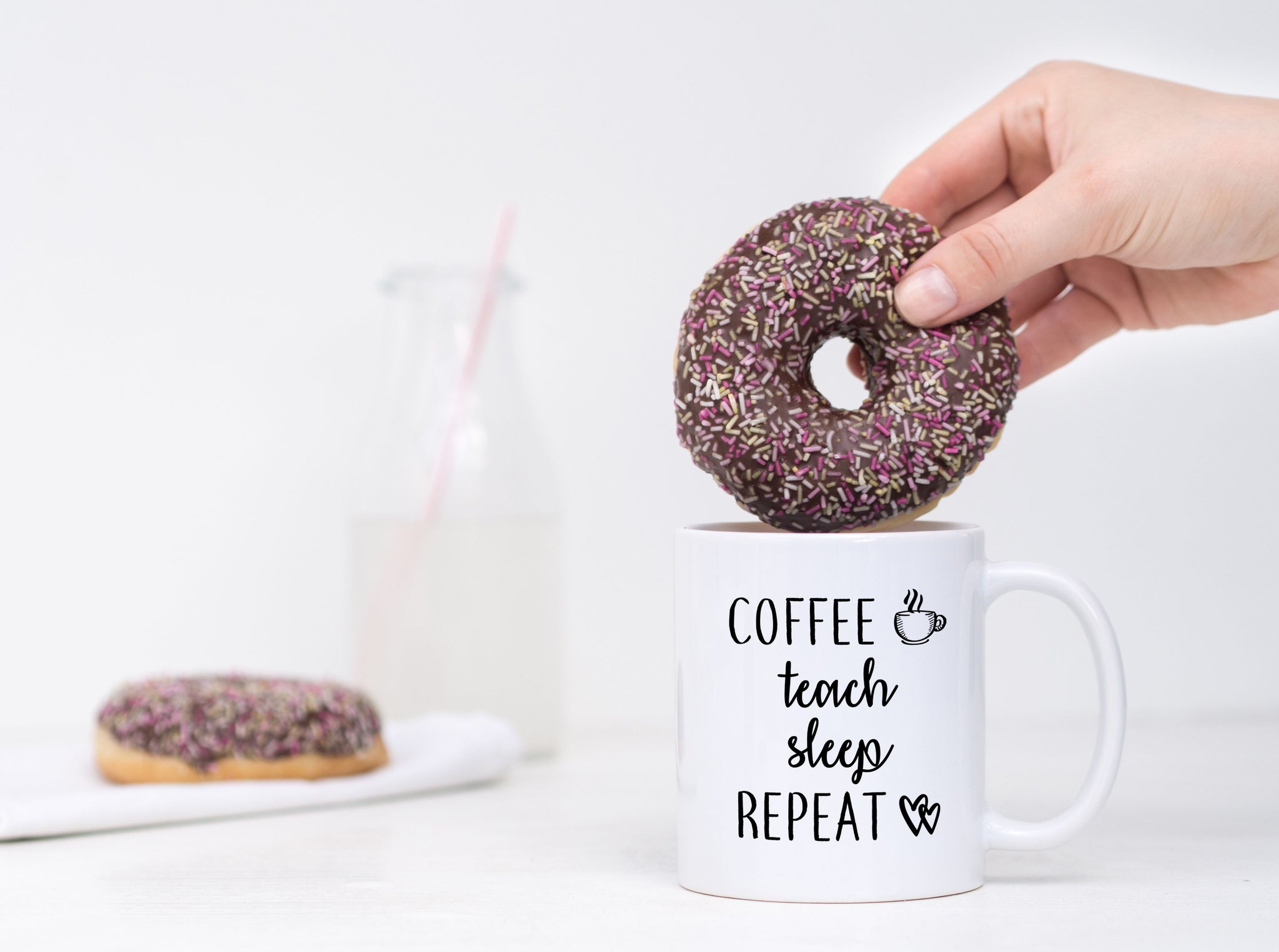 Cofee Teach Sleep Repeat Mug
