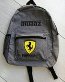 Ferrari Themed Backpack