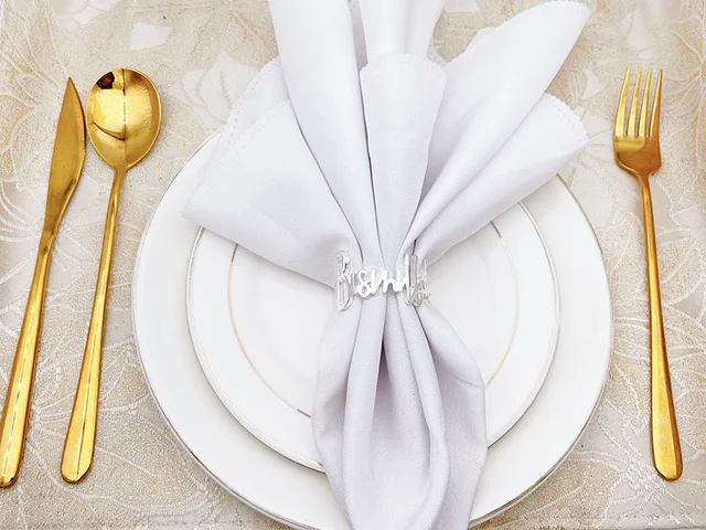 Luxury Bismillah Napkin Ring Crystal Bowtique