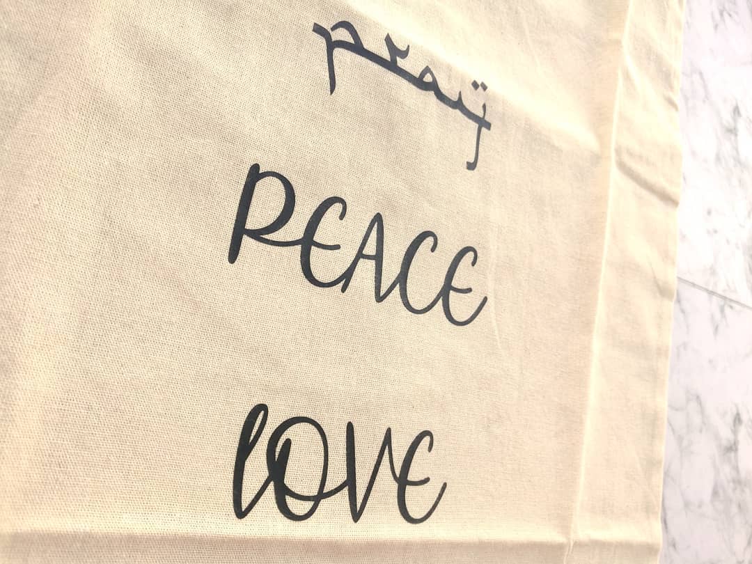 Peace, Love Tote Bag