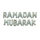 Ramadan Silver Foil Balloon Banner